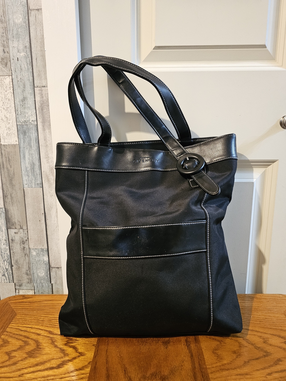 Givenchy Sleek Black Women’s Tote with Leather Trim